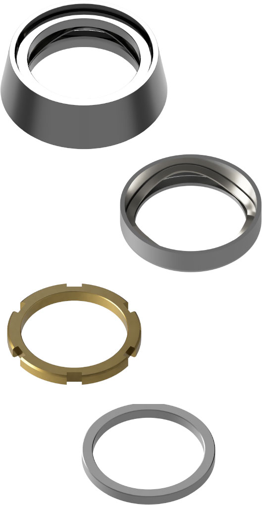 Moritise Cylinder Collars Rings